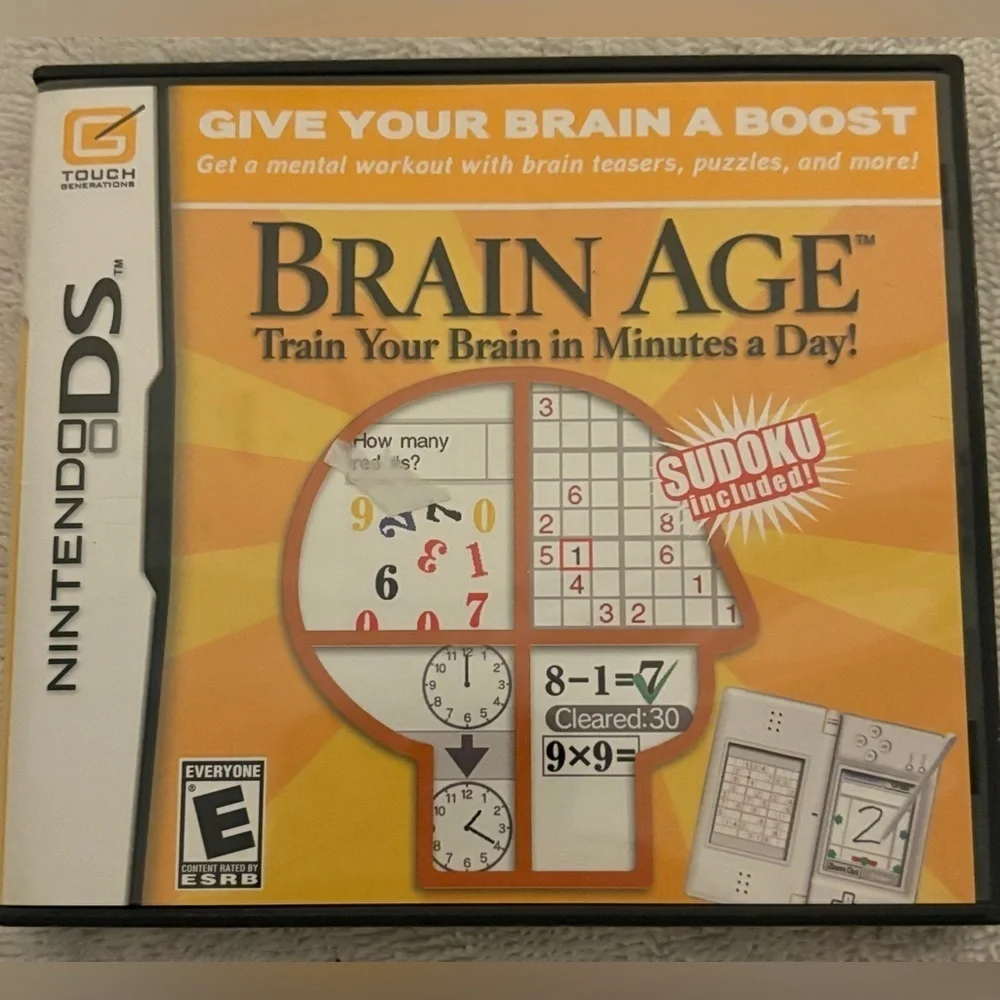 Brain Age: Train Your Brain in Minutes a Day (Nintendo DS, 2006) Complete